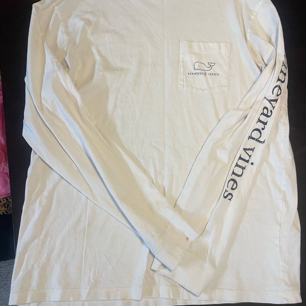 Vineyard Vines Men's White Long Sleeve Shirt